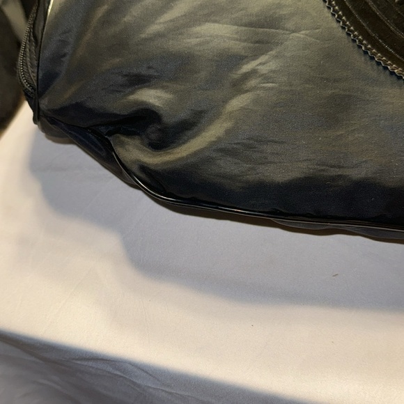 Fendi Patent-Trimmed Nylon Shoulder Bag GUC - Picture 6 of 13